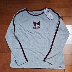 Nwt Hello Kitty Gray Long Sleeve Shirt
